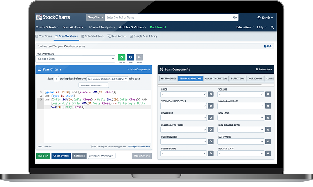 Advanced Scan Workbench screenshot